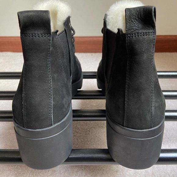 EILEEN FISHER Women Calm Leather Shearling Boots - NEW NWOB - Picture 5 of 8